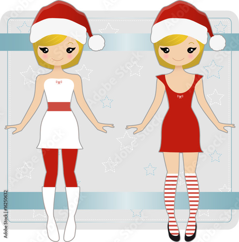 Christmas Paper Doll