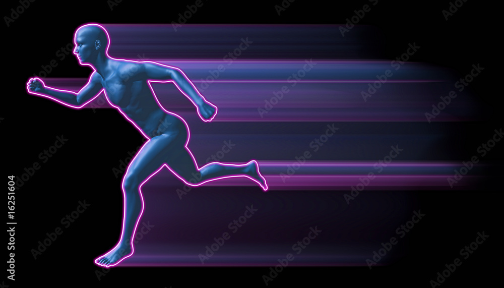 Fototapeta premium running_man
