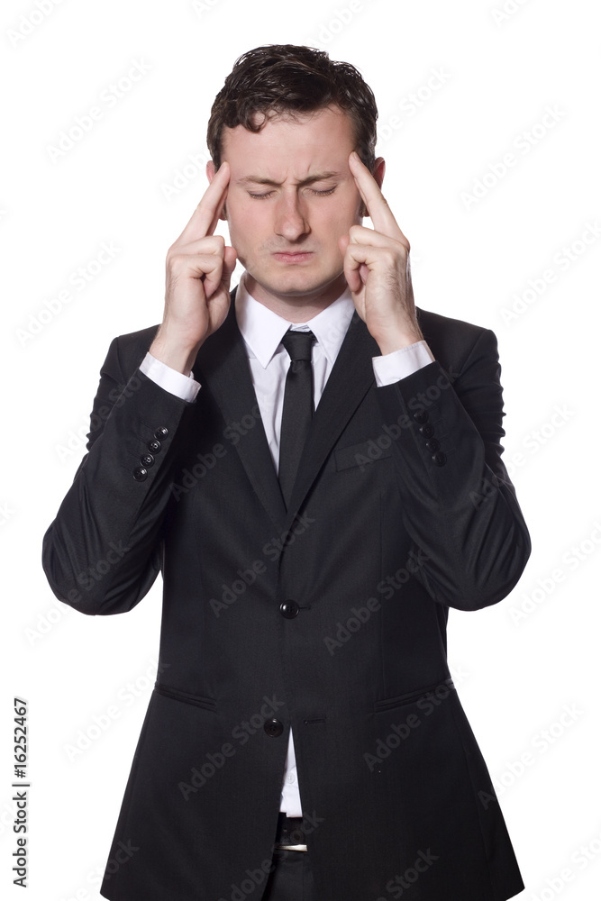 businessman with headache businessman with headache