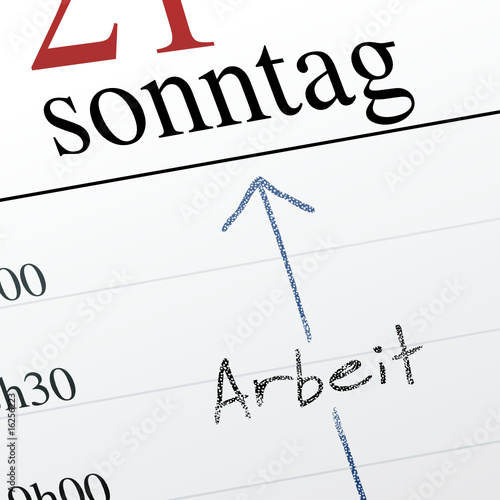 Arbeit am Sonntag