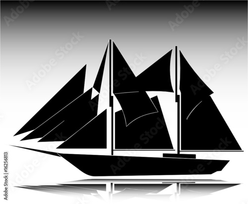 ship old illustration