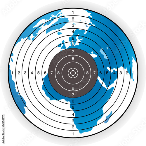 zielscheibe welt