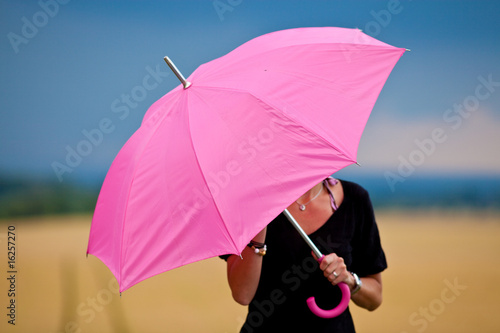 Hidden behind pink