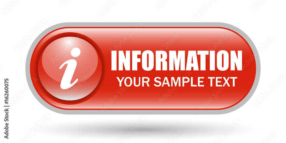 Information Sign Icon with Space for Text Information Sign Icon with Space for Text