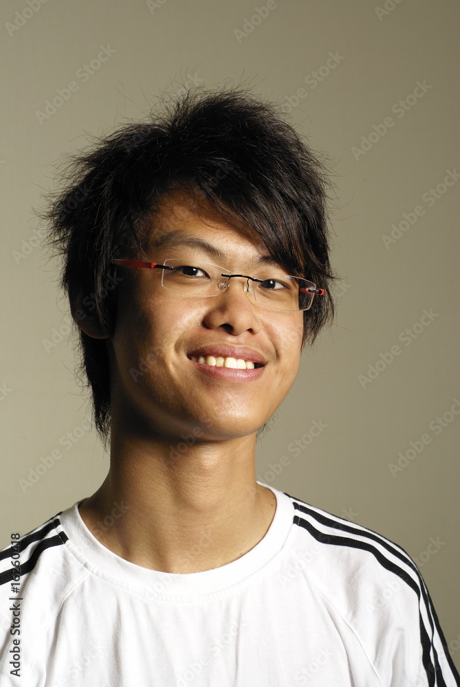 Young asian man smiling portrait Young asian man smiling portrait