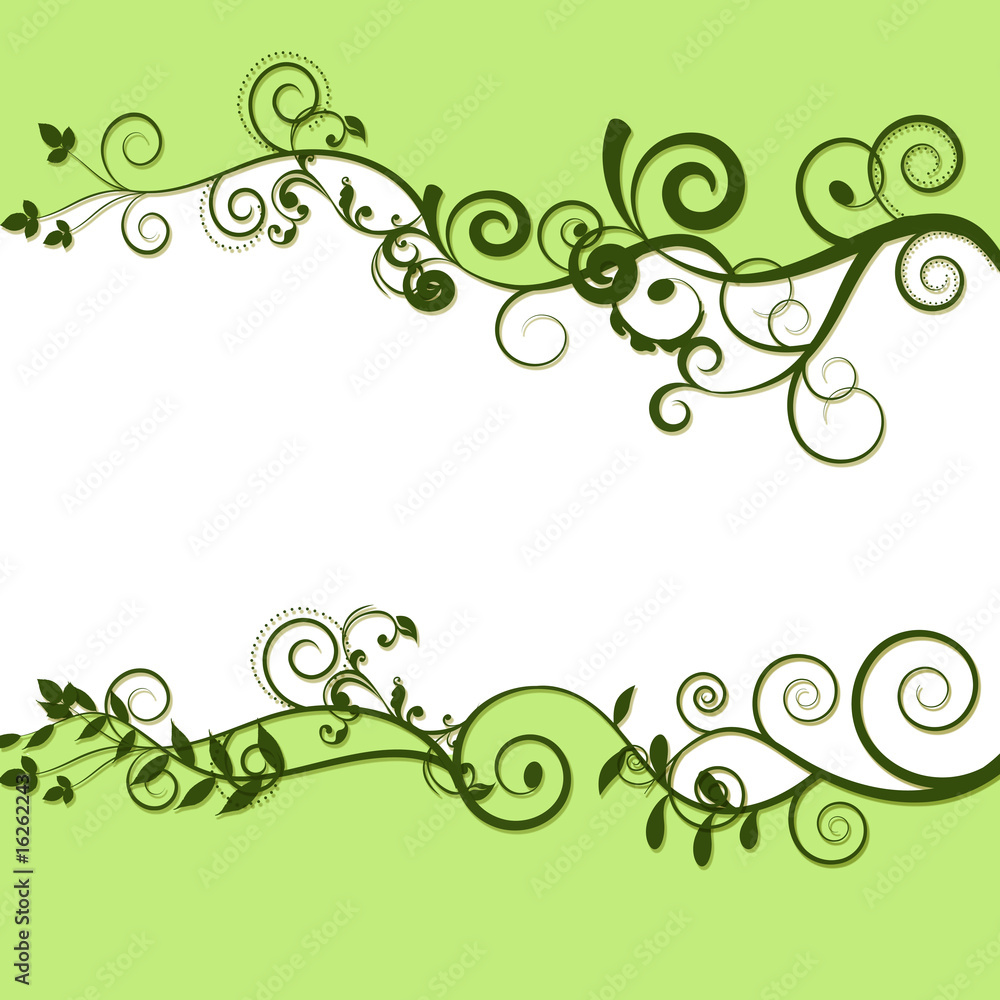 Frame from leaves and white space Frame from leaves and white space