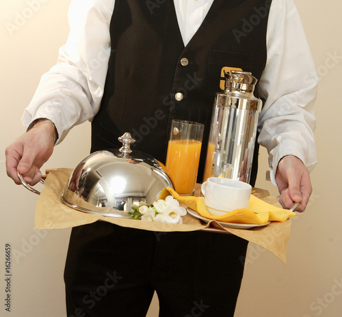 Vassoio colazione albergo photo