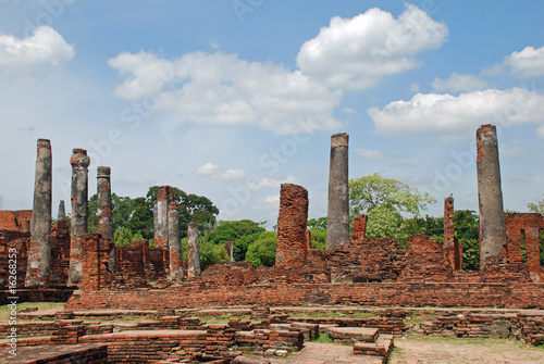 Buddhist temple ruins in Ayutthaya