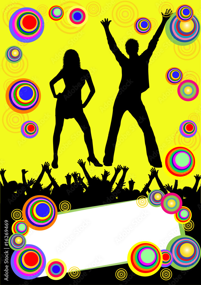 party plakat illustration