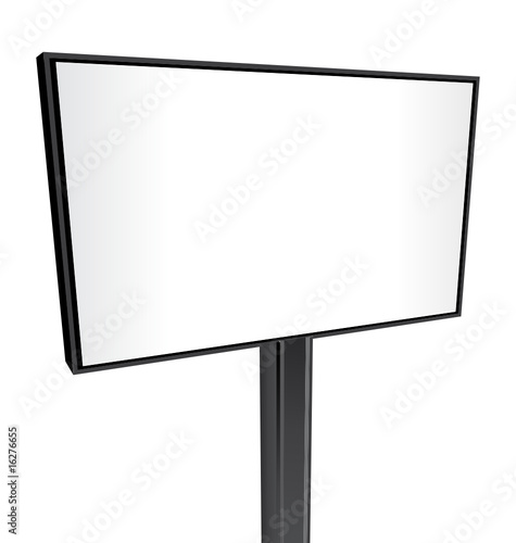 Nice billboard isolated on white background 2