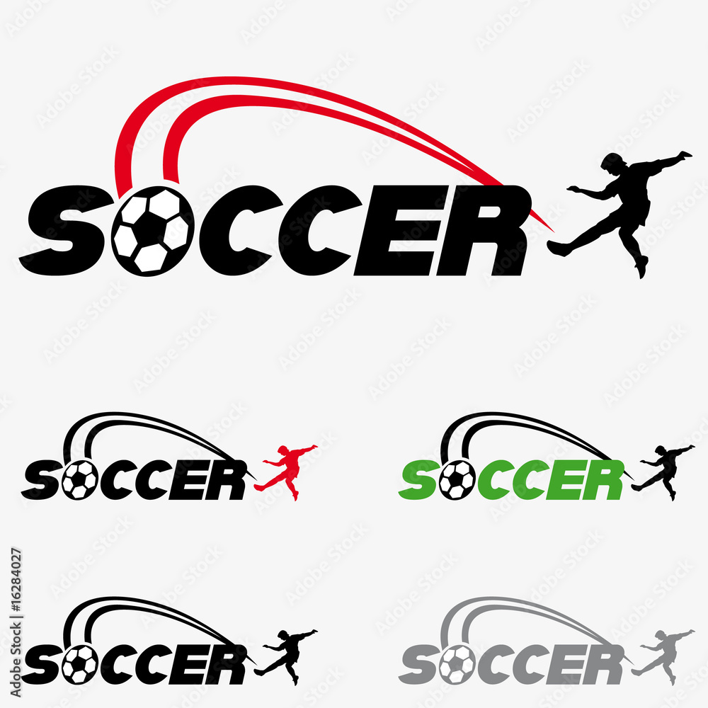 Naklejka premium soccer logo