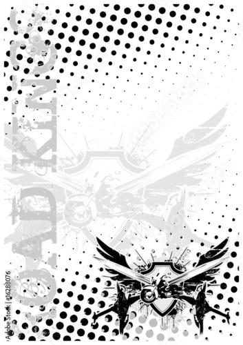 motocycle wings poster background