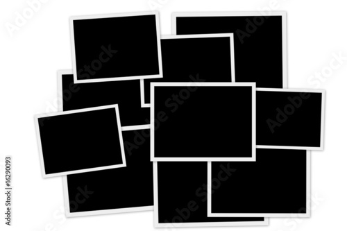 Empty photo frames