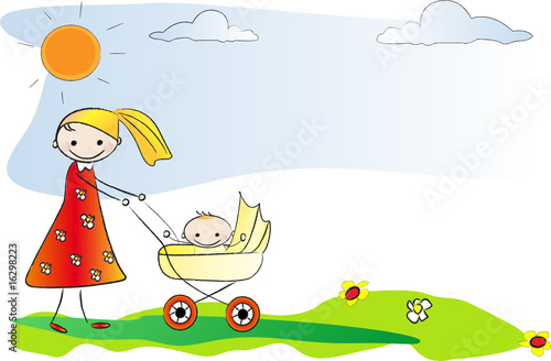 maman et bébé