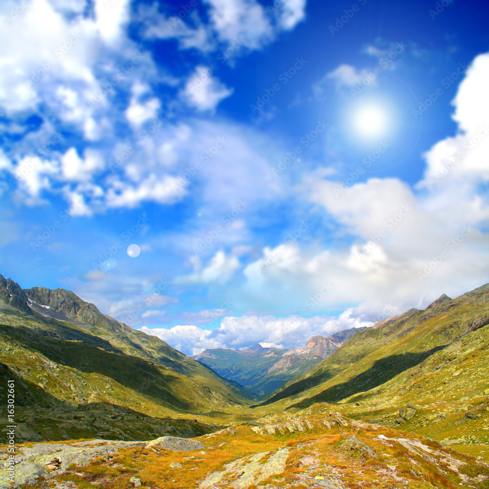 Obraz premium Mountain relaxing landscape