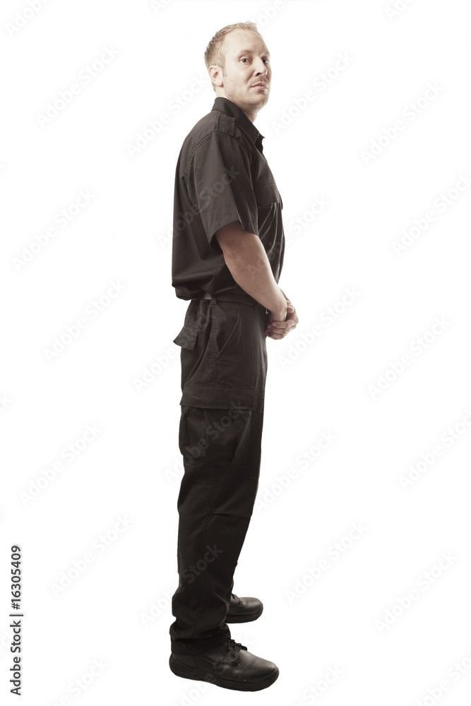 Security guard isolated on white background Security guard isolated on white background