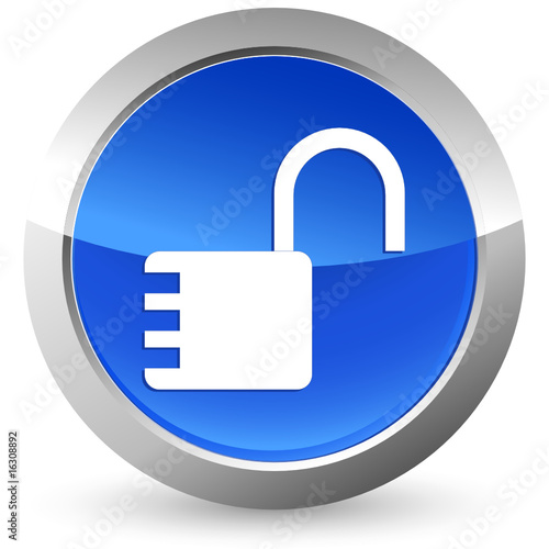 Schloss offen - Button