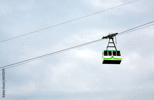 Cable way in the Mountain