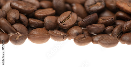 Heap of grains of coffee