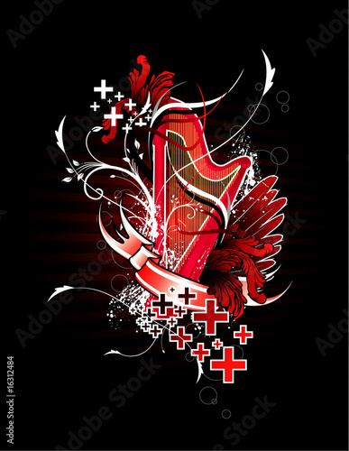 composicion musical en vector