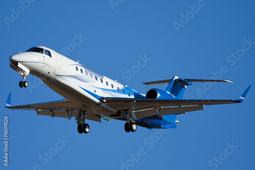 Modern Corporate Jet Landing photo