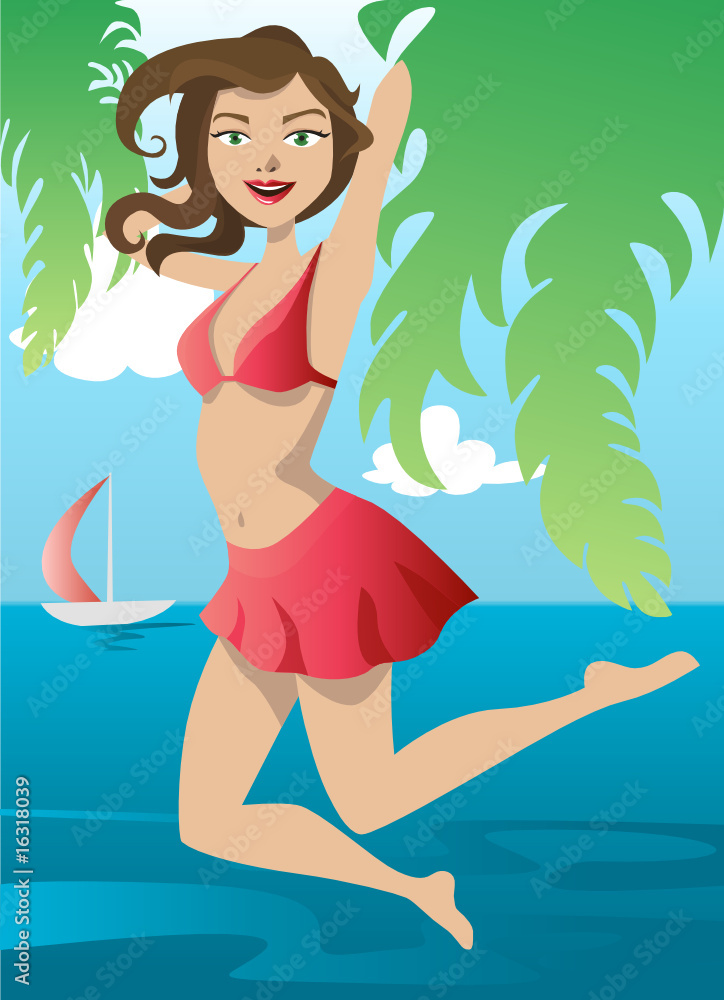 dancing summer girl dancing summer girl