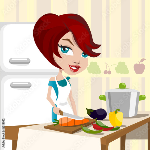 mother cooking
