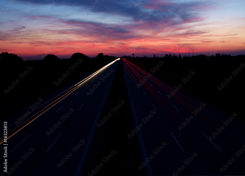 Sunset Autobahn