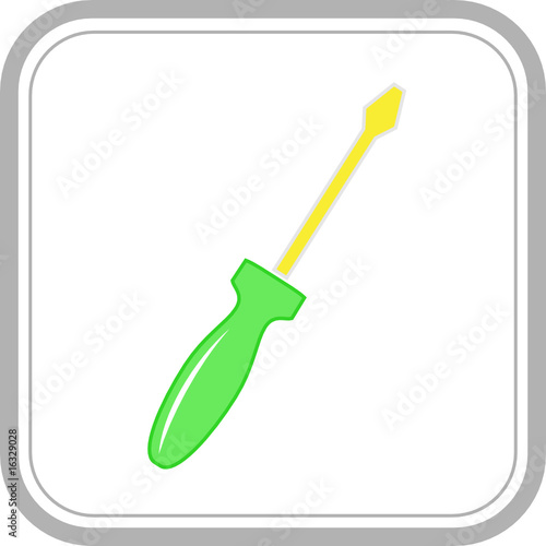vector icon of screwdriver