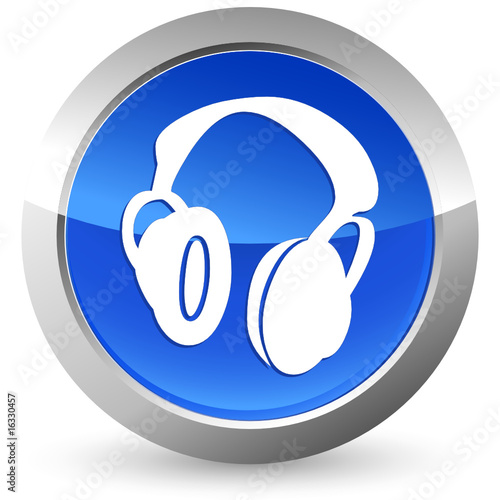 Köpfhörer - Button
