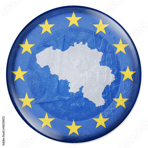 3D-Button - Eurozone - Belgien