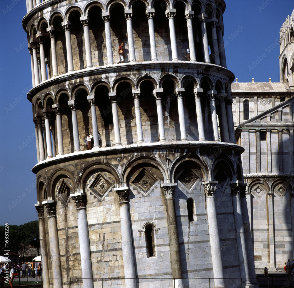 Leaning tower in Pisa, Italy