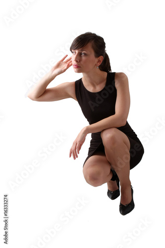 Businesswoman, isolated over white background