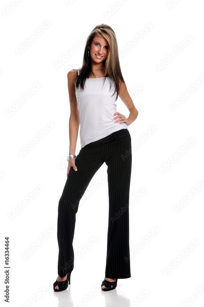 Portrait of Young Woman Standing Portrait of Young Woman Standing