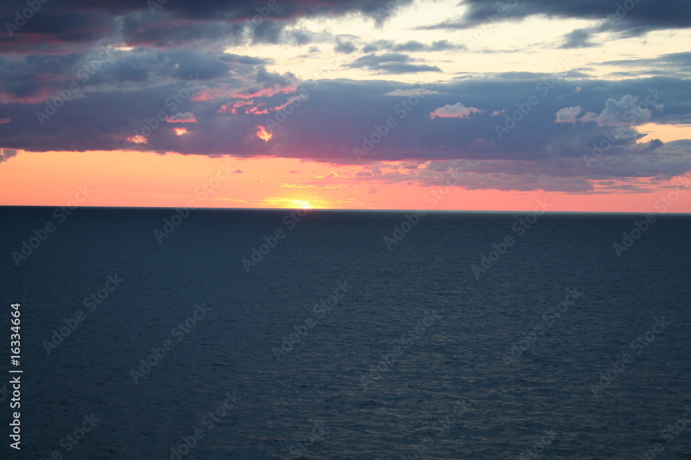 Naklejka premium sunset in Eastern Europe 2