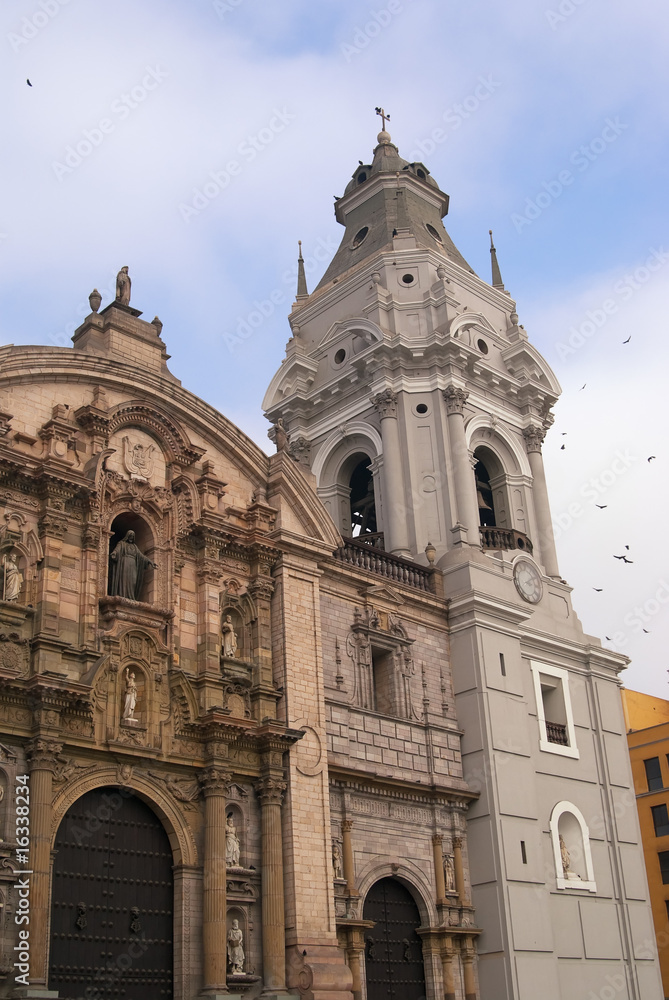 The Basilica Cathedral of Lima is a Roman Catholic cathedral loc