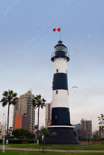 Miraflores Lighthouse in Lima, Peru