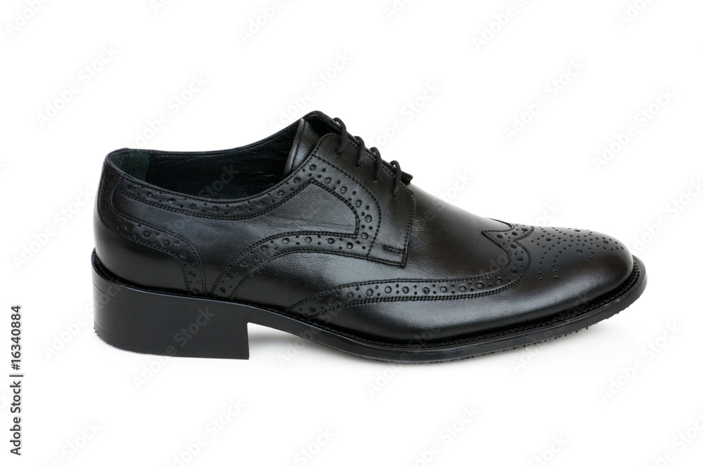 Black shoes isolated on the white background Black shoes isolated on the white background