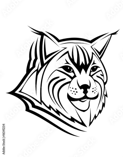 Lynx head as a mascot