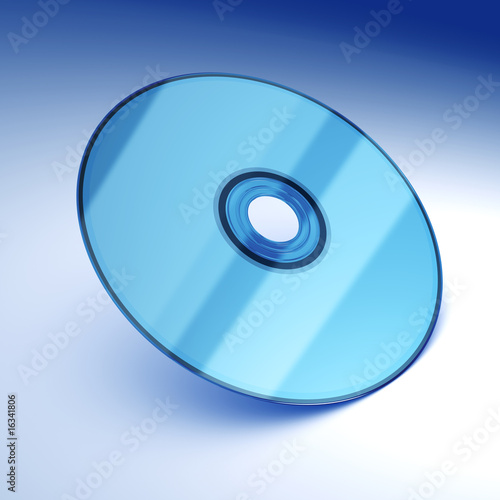 Tableau sur toile blue optical disk