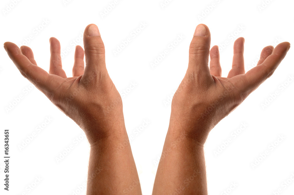 deux mains levées deux mains levées