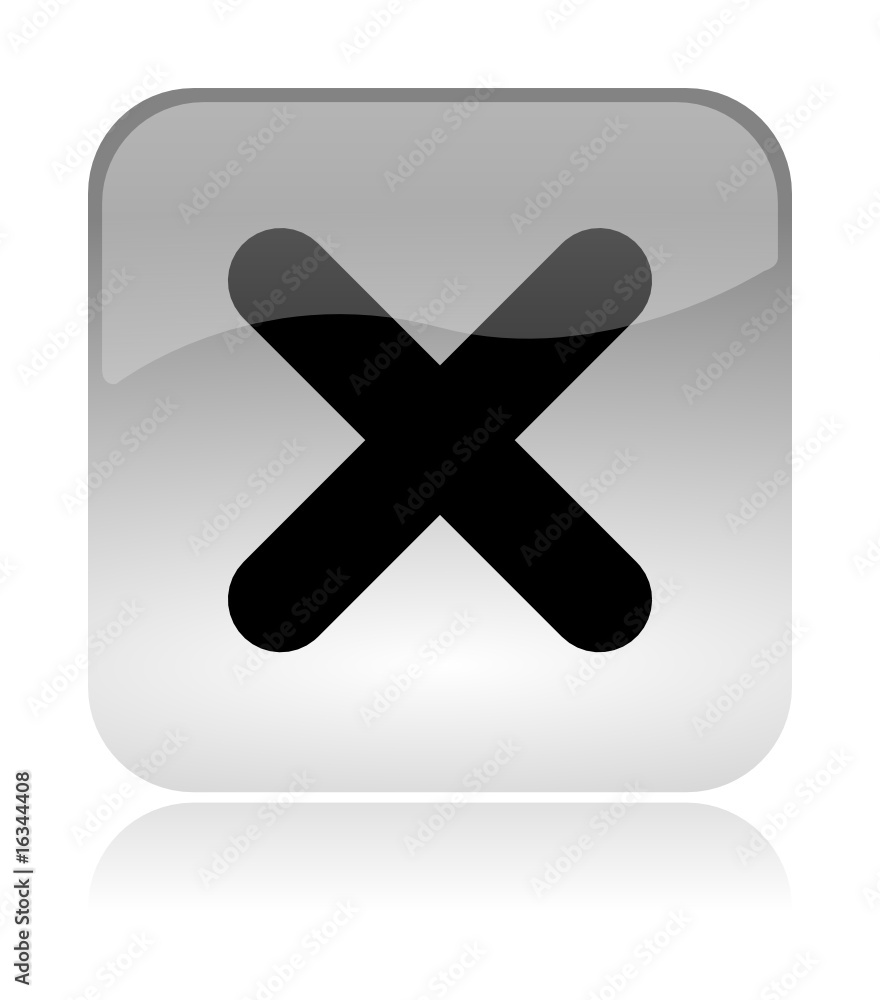 Cancel Validation glossy icon Cancel Validation glossy icon