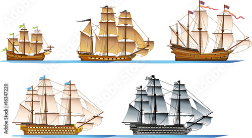 FREGATE - FLUTE - GALION - 3 PONTS