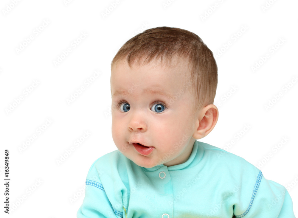 fun baby girl portrait