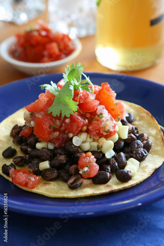 Black Bean Tostada