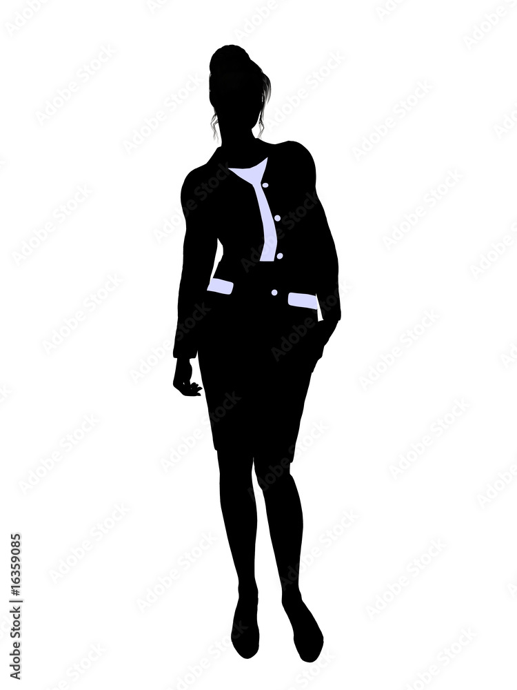 Fototapeta premium Business Office Illustration Silhouette
