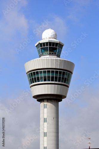 Air Traffic Control tower. Amsterdam Schiphol International.