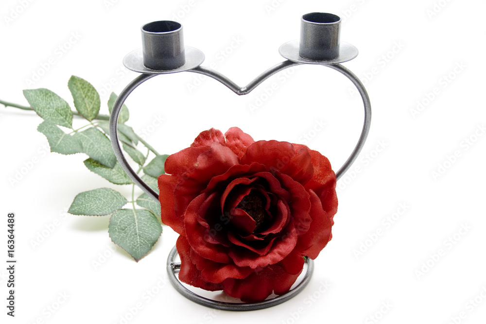 Rose und Kerzenständer Rose und Kerzenständer