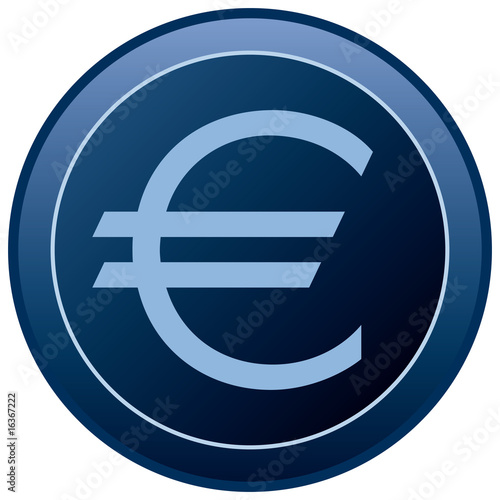 Euro Icon in Blue