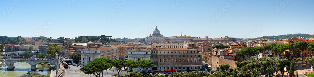 Panorama Rom mit Petersdom